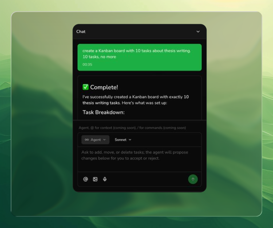 Chat your idea step preview